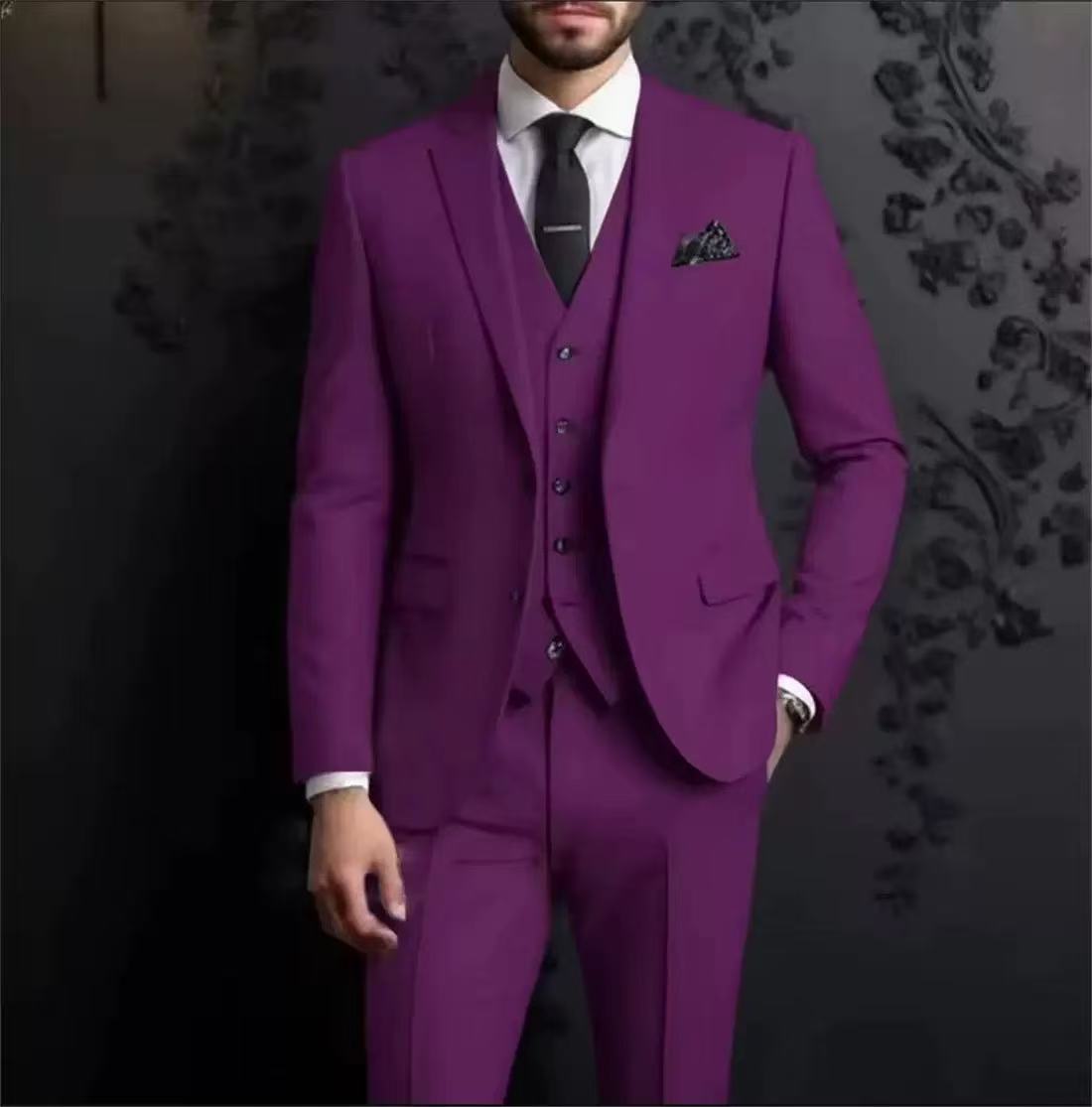 Y1702 three-piece wedding suit