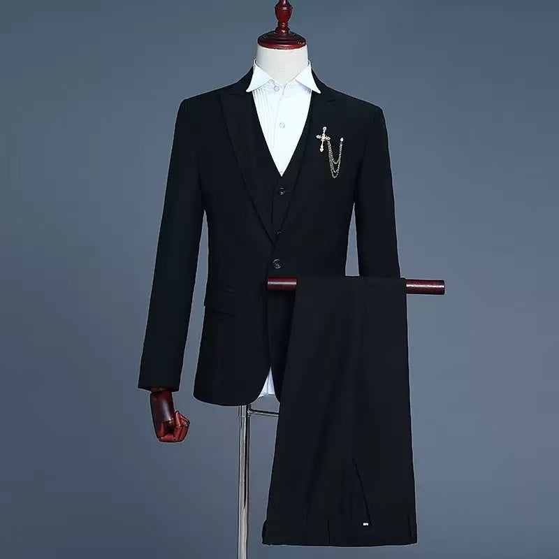 Y1719 solid color suit