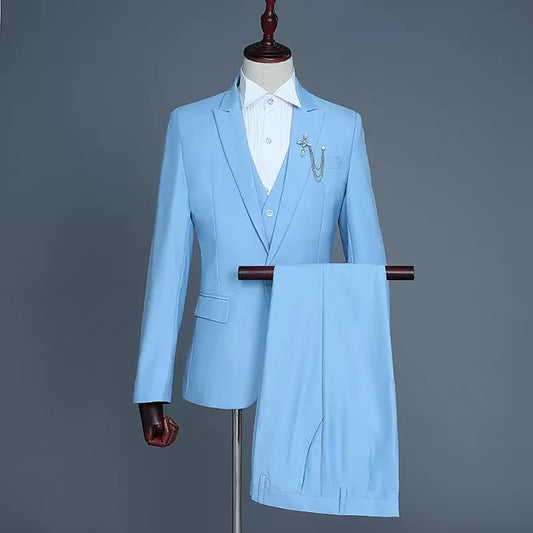 Y1719 solid color suit