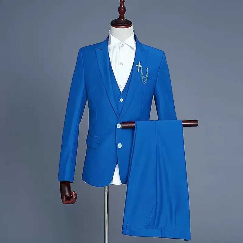 Y1719 solid color suit