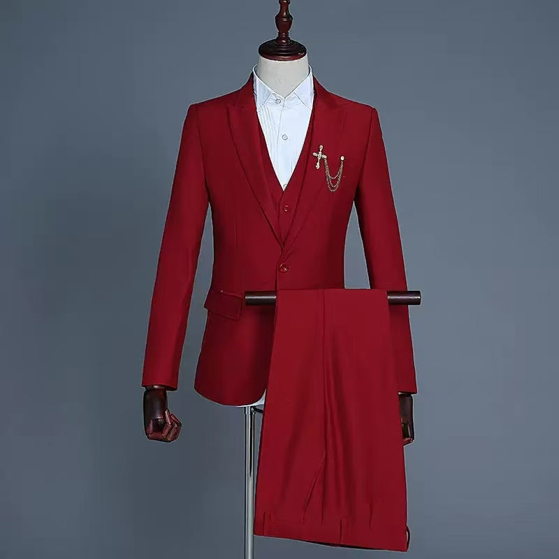Y1720 business suit solid color