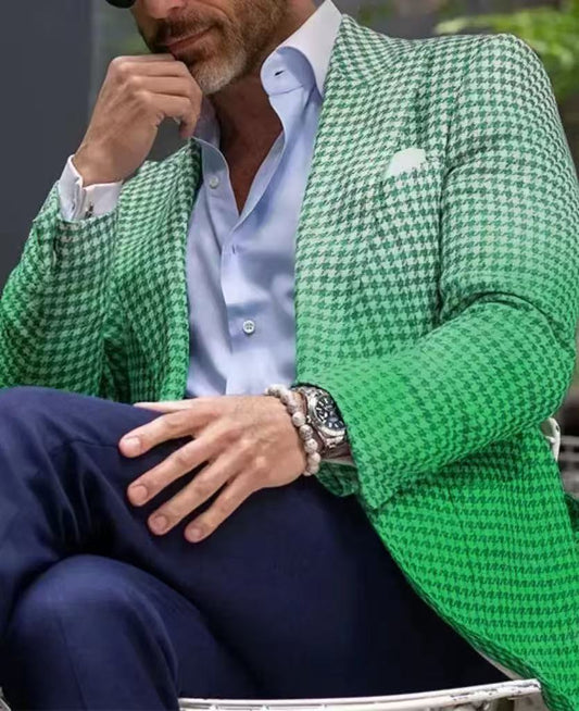 Y1729 Men's Printed Suit